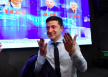 President Poroshenko faces a tough fight to beat challenger Volodomyr Zelenskiy in the April 21 runoff presidential vote,