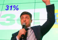 Volodymyr Zelenskiy and President Poroshenko will face each other in a second-round presidential vote on April 21