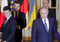 Steps toward a détente in the Donbas were agreed in Paris Monday night by Presidents Putin and Zelenskiy.