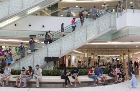 Foot traffic in shopping malls is down by 30%.