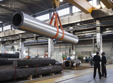 Pipe production has increased in Ukraine.