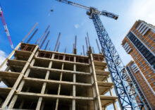 The construction of 427 residential buildings has resumed in the last month.