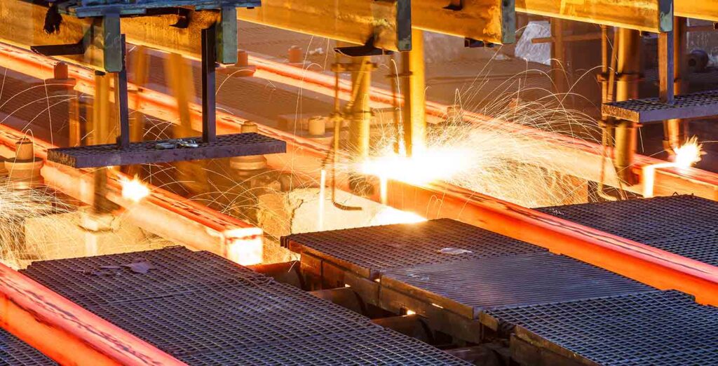 Ukraine’s steel production is up by 5%.