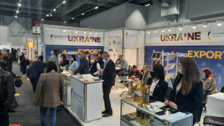 El stand de Ucrania se presentó en la exposición Export Gateway to Africa de Estambul.