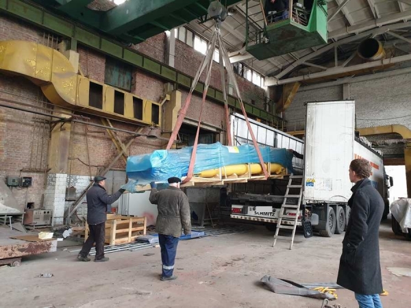 A Ukrainian company shipped a powerful concrete plant to the Czech Republic.