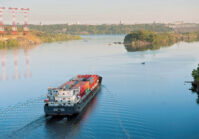  Le trafic de marchandises sur le fleuve Dnipro en 2021 a augmenté de 28 %.
