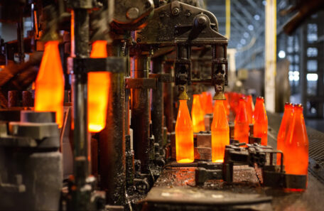 Gas prices force glass producers to shut down production.