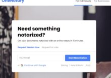 OneNotary raised $ 1.75 M for an online notary in the US.