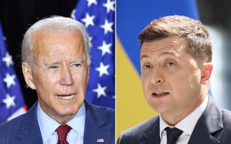 Zelensky had a third telephone call with Biden.