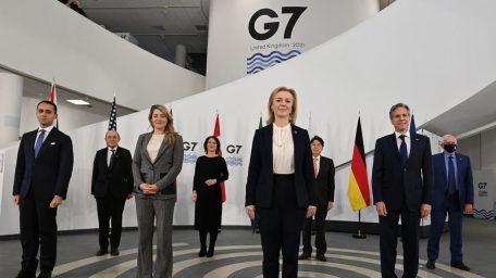 The G7 will help Ukraine with cyber defense against Russian attacks.