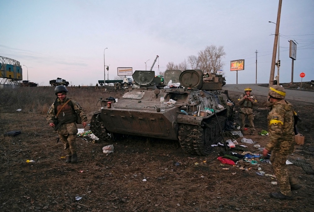 During the past 24hrs, more than 100 units of enemy armored vehicles have been destroyed in the Kharkiv region