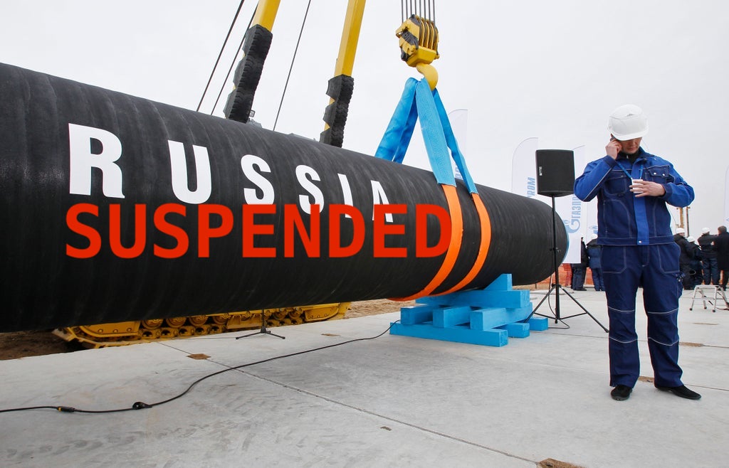 Germany suspends certification of Nord Stream 2.