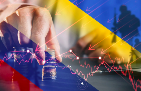 The Ukrainian economy may decline by at least 10% this year.