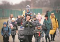 Over 40,000 women and children were evacuated from all over Ukraine in one day.