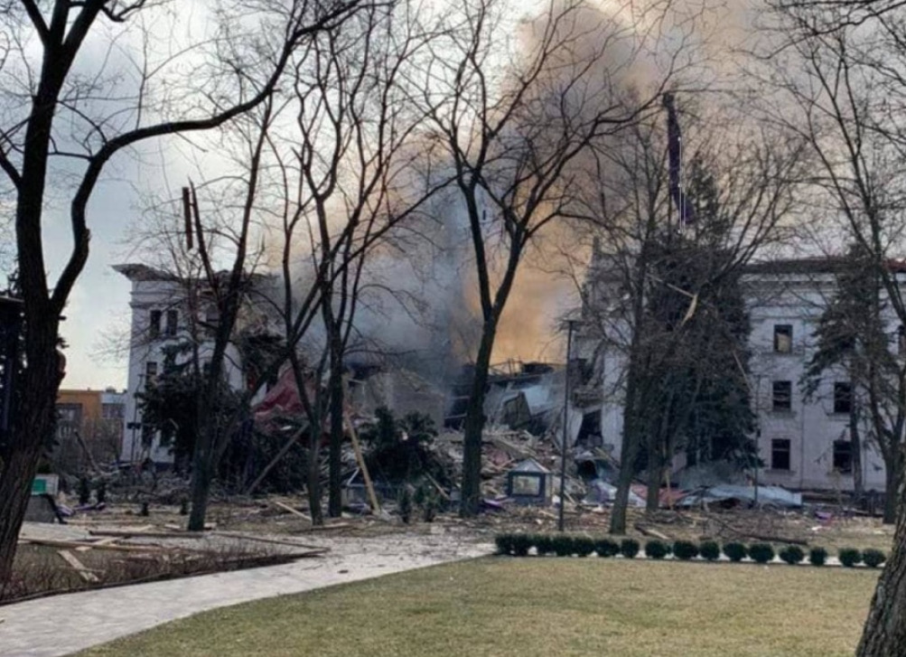 The Russian forces attacked the drama theater in Mariupol, despite children sheltering inside.