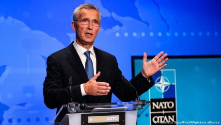 The NATO Secretary-General has warned Russia against attacking Ukraine’s arms supply channels.