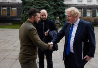 Boris Johnson visited Kyiv and promised more financial and military aid over the weekend.