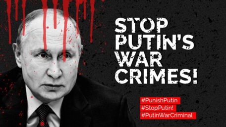 Joe Biden demande que Poutine soit jugé pour crimes de guerre.