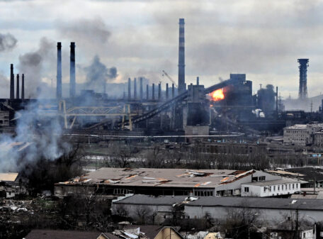 The Russian forces attacking the Azovstal steel plant were able to enter the premises.