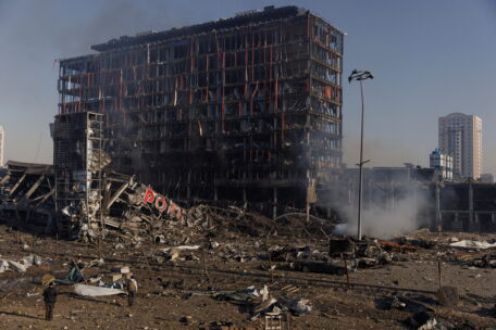 Stolica Ukrainy potrzebuje 70 mln euro na naprawę szkód wyrządzonych przez rosyjskie bombardowania.