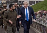 Boris Johnson unexpectedly traveled to Kyiv to meet Volodymyr Zelenskyy.
