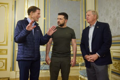 Two US senators came to Kyiv to meet with President Zelenskyy.