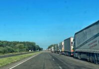 W ciągu ostatniego tygodnia (18-24 lipca) na punkcie kontrolnym w Jagodzinie były wyjątkowo długie kolejki ciężarówek.