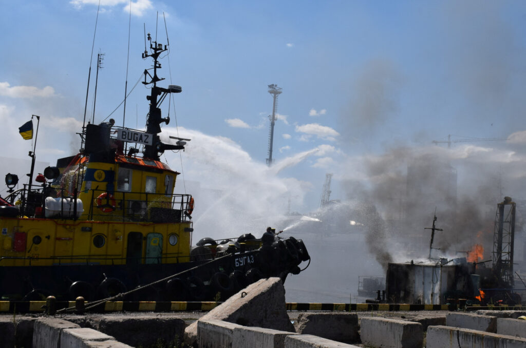 Russia fired missiles at the port of Odesa a day after the grain agreement was signed.