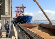 Grain stolen from Ukraine is being transported by 87 ships.