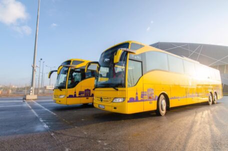 Pendant la guerre, le trafic international de bus a augmenté de près de 300%.