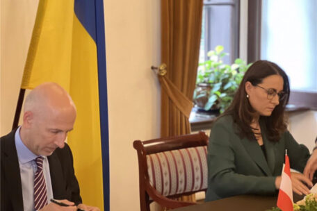 Ucrania y Austria trabajarán juntas en proyectos económicos.