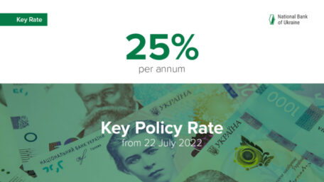 The National Bank of Ukraine has left the key policy rate unchanged.