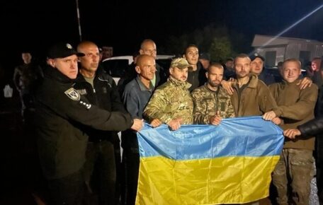 Russia has released 215 Ukrainian prisoners, including the Azovstal defenders.