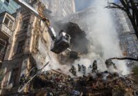 В понедельник столица Украины подверглась атаке беспилотников-камикадзе, в результате которой погибли четыре человека.
