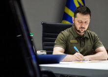 President Zelenskyy signs a decree ruling out negotiations with Putin.
