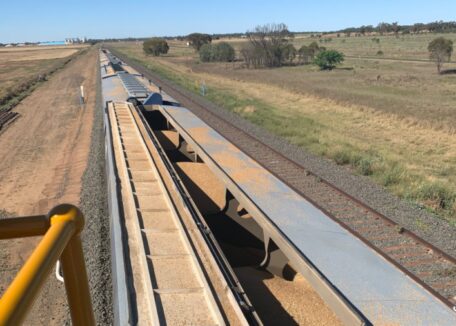 The grain export by rail plan achieves only 24% of goal.