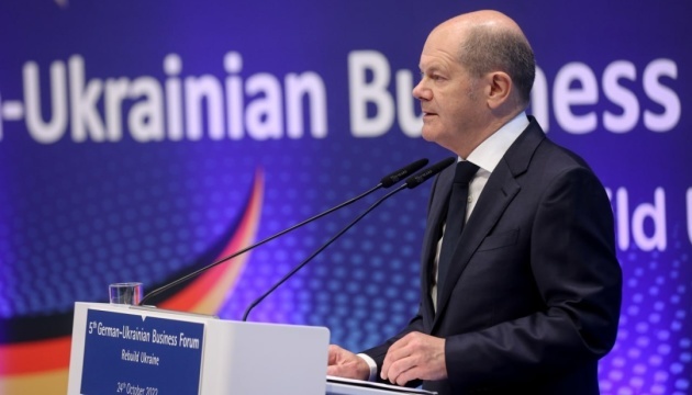 Olaf Scholz says you are investing in Ukraine, a future EU member.