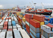 Exports of goods from Ukraine have fallen by 32% and imports by almost 24%.