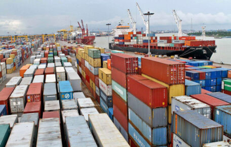 Exports of goods from Ukraine have fallen by 32% and imports by almost 24%.