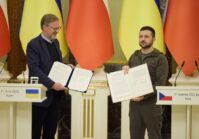 Zelenskyy y Fiala firmaron una declaración de apoyo a la adhesión de Ucrania a la OTAN.