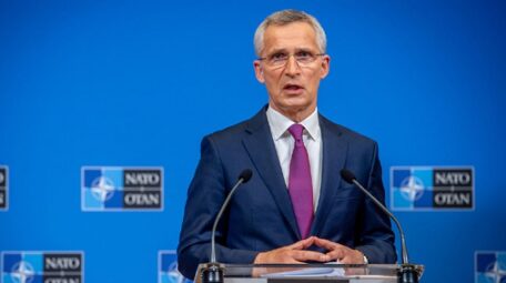 Stoltenberg is convinced a solution regarding tanks for Ukraine will be found soon.