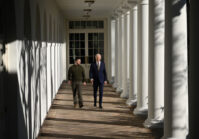 El presidente de EE. UU., Joe Biden, dio la bienvenida al presidente de Ucrania, Volodymyr Zelenskyy, a la Casa Blanca