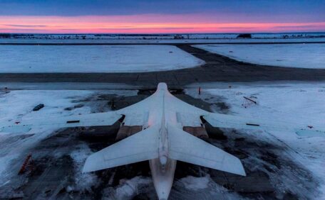 Ukrainian drones attacked a Russian military airfield deep inside enemy territory.