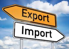 Ukraine’s exports fell by 30% and imports by 4%.