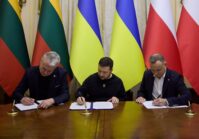Ukraina, Litwa i Polska podpisały wspólną deklarację po drugim szczycie Trójkąta Lubelskiego.