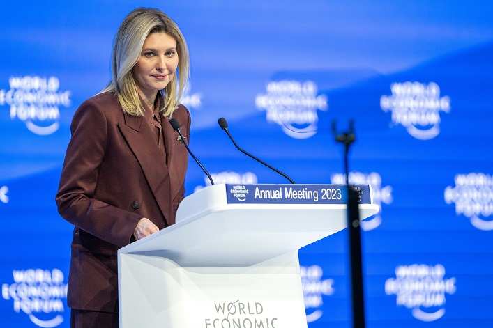 Olena Zelenska’s speech in Davos has put Ukraine in the spotlight.