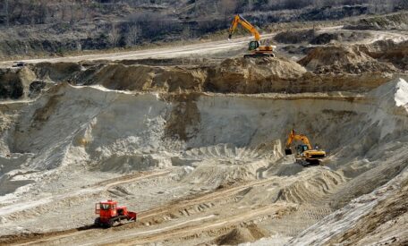 Ein ukrainischer Steinbruch wird zum ersten Mal seit vier Jahren privatisiert.