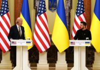 À l'occasion de l'anniversaire de la révolution de la dignité, le président américain Joe Biden est arrivé à Kiev et a annoncé un nouveau paquet d'aide.