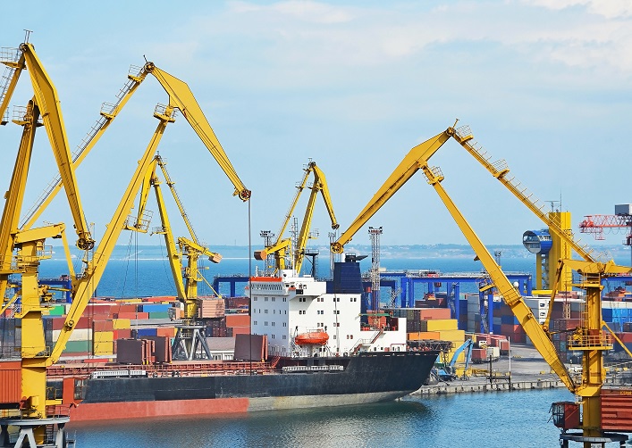 Blokada portów morskich ograniczyła eksport najcenniejszych towarów Ukriane.