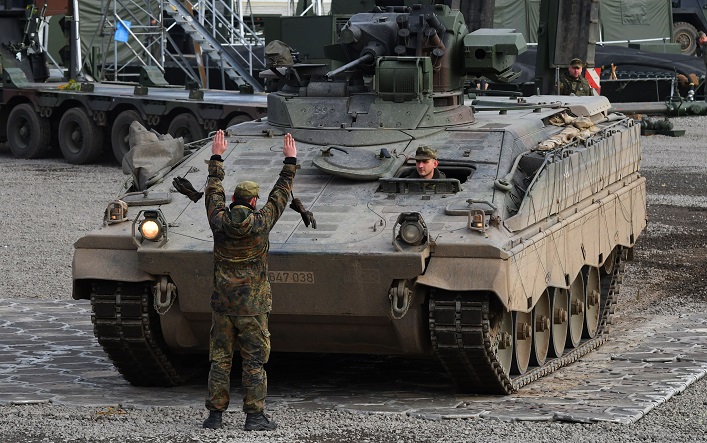 Ukraine became the second largest recipient of German weapons with €500M in the first quarter of 2023.
